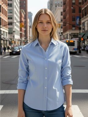 Blue Generation Classic Light Blue Button-Down Shirt